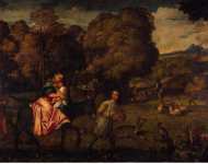 Titian Tiziano Vecellio Flight into Egypt - Hermitage